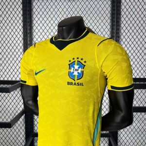 Camiseta Brasil Mundial 2026 Local Manga Larga Version Jugador - detalle