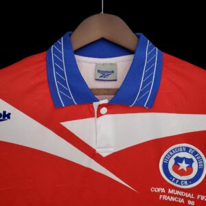 Camiseta Chile 1998 Local - detalle cuello