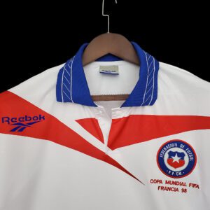 Camiseta Chile 1998 Retro Visita - detalle Reebok
