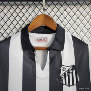Camiseta Santos FC 1960 Retro Local - detalle franjas y patrón
