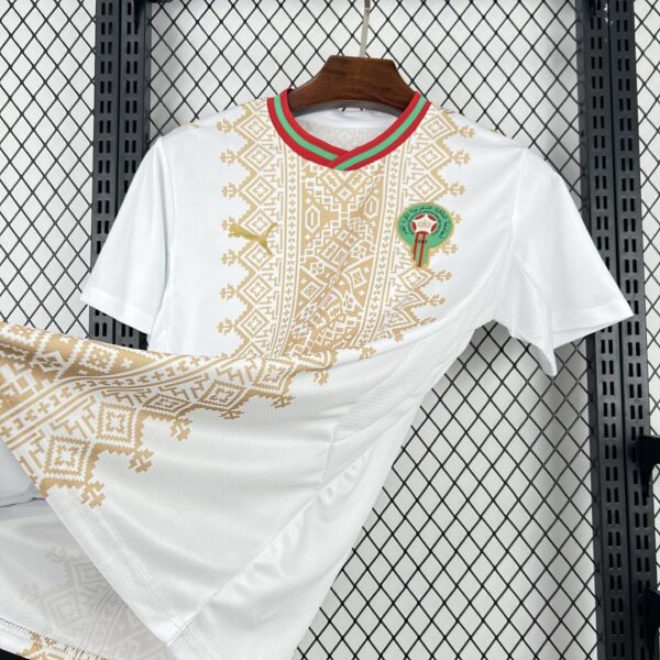 Camiseta Marruecos 2026 Visita - detalle superior y cuello