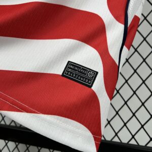 Camiseta Estados Unidos 2026 Visita Manga Larga - detalle del logo Nike y franjas