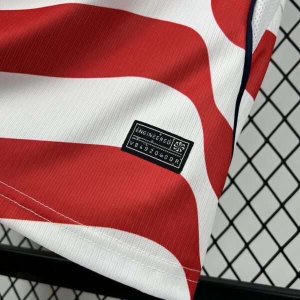 Camiseta Estados Unidos 2026 Visita Manga Larga - detalle del logo Nike y franjas