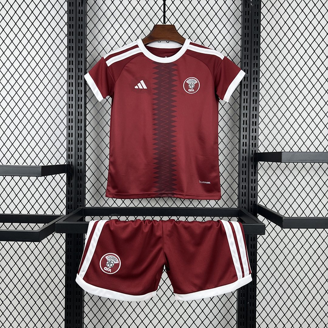 Camiseta Qatar Mundial 2026 Local Niño - detalle