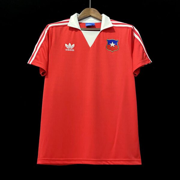 Camiseta Chile 1982 Retro Local - detalle