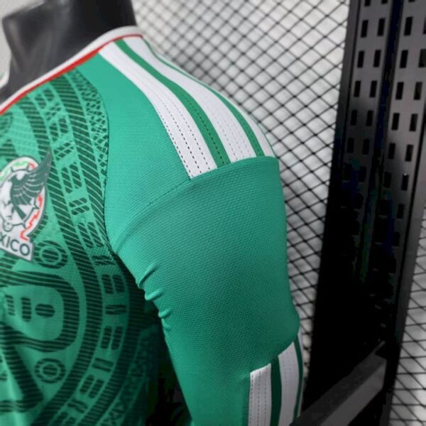 Camiseta Mexico Mundial 2026 Local Manga Larga Version Jugador - detalle manga