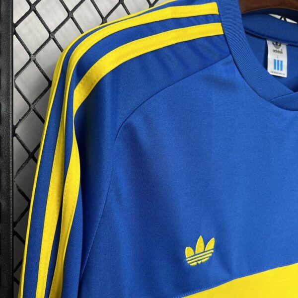 Camiseta Boca Juniors 1981 Retro Manga Larga Local - detalle