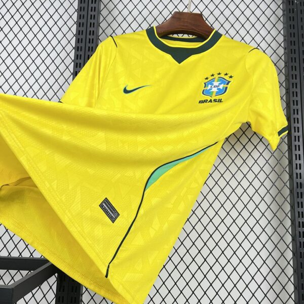 Camiseta Brasil Mundial 2026 Local Niño - tejido texturizado