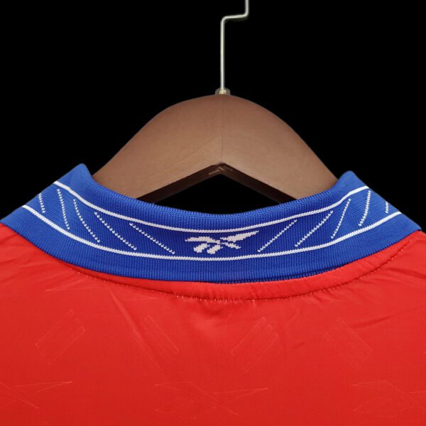Camiseta Chile 1998 Local - detalle patrón frontal