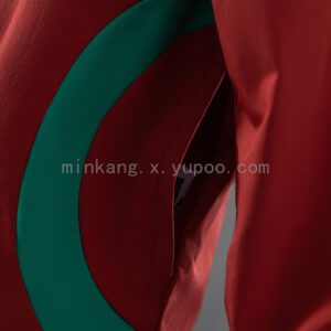 Cortavientos Marruecos 2026 Reversible Rojo y Verde - detalle