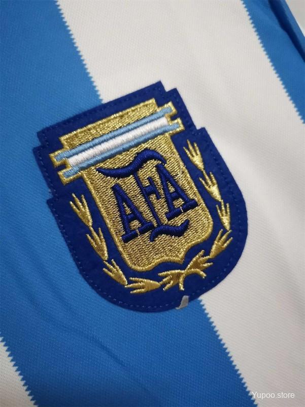 Camiseta Argentina Mundial 2026 Local Manga Larga - detalle