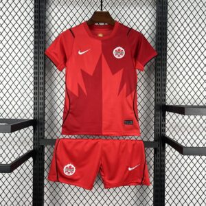 Camiseta Canada 2026 Local Niño - detalle cuello