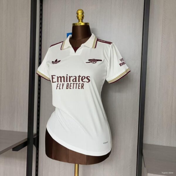 Camiseta Arsenal 2023/24 Visita Mujer - textura de la tela