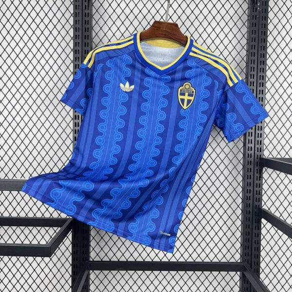Camiseta Suecia 1992 Retro Visita - detalle