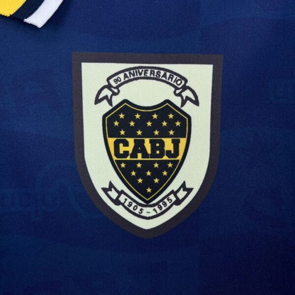 Camiseta Boca Juniors 1995/97 Retro Local Niño - detalle de la textura del material