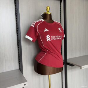 Camiseta Liverpool 2024/25 Local Mujer - detalle puño blanco
