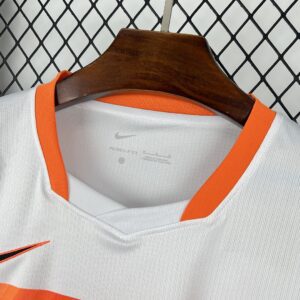 Camiseta Países Bajos 2026 Visita - tejido blanco y acentos naranjas