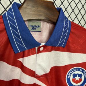 Camiseta Chile 1998 Retro Local Manga Larga - detalle