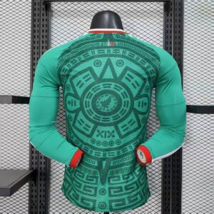 Camiseta Mexico Mundial 2026 Local Manga Larga Version Jugador - detalle tejido