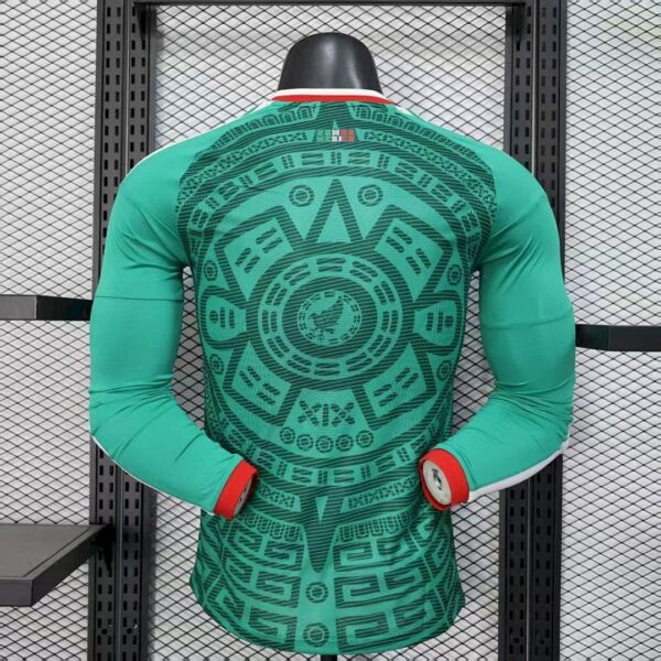 Camiseta Mexico Mundial 2026 Local Manga Larga Version Jugador - detalle tejido