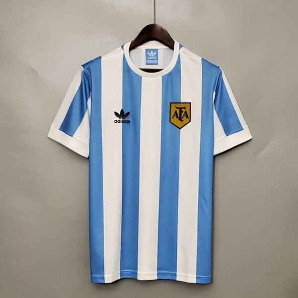 Camiseta Argentina 1986 Retro Visita - detalle