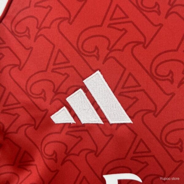 Camiseta Arsenal 2023/24 Local - detalle patrón de tela