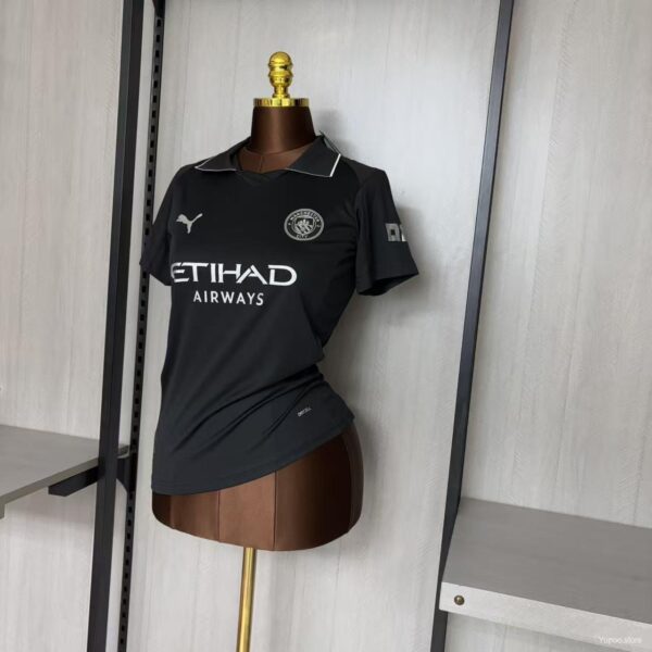Camiseta Manchester City 2023/24 Local Mujer - detalle manga
