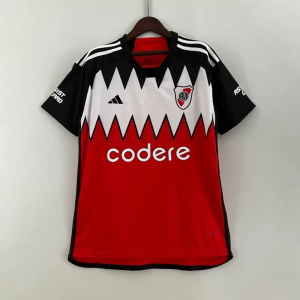 Camiseta River Plate 2025/26 Visita Manga Larga - detalle de las franjas