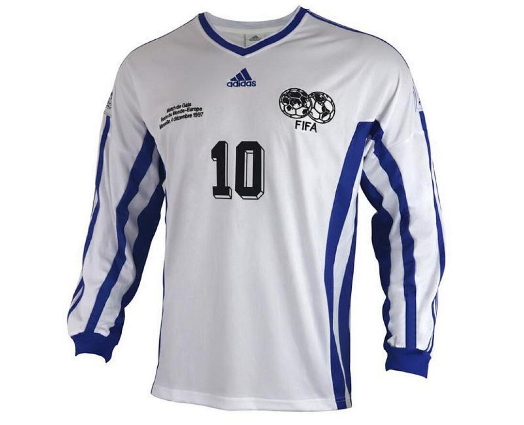 Camiseta Estrellas de Europa 1997 Retro Manga Larga Local - vista frontal