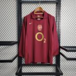 Camiseta Arsenal 2005/06 Retro Local Manga Larga - vista frontal